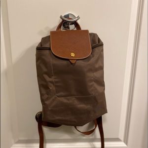 Longchamp Olive Green Backpack